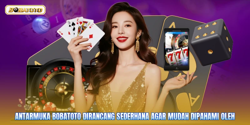 Antarmuka Bobatoto dirancang sederhana agar mudah dipahami oleh