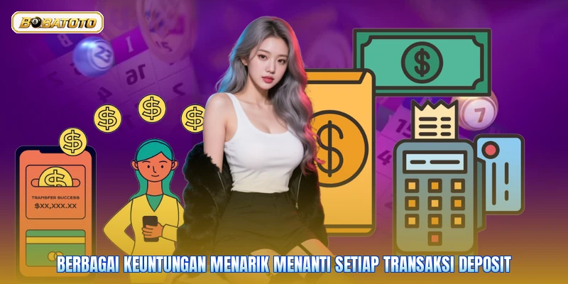 Berbagai keuntungan menarik menanti setiap transaksi deposit